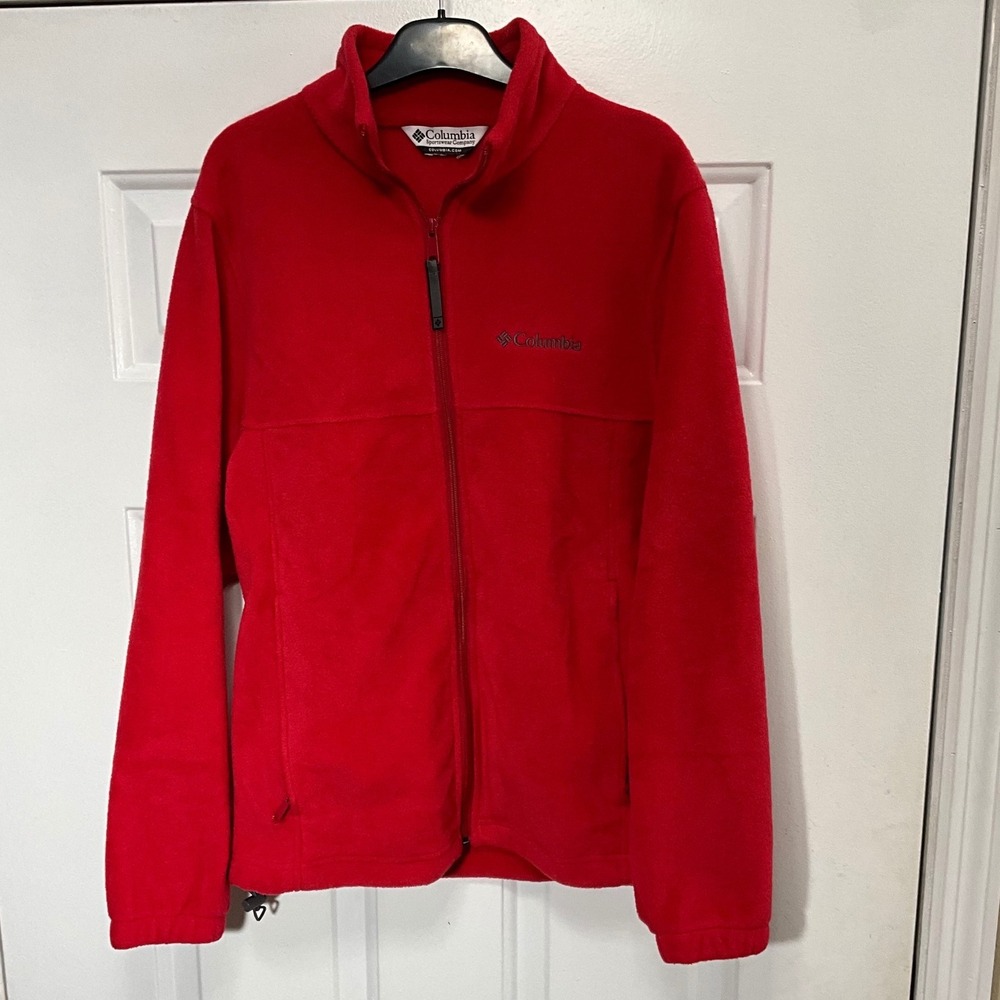 Columbia Mens Steens Mountain Full Zip Fleece Jacket Red WM6113 small